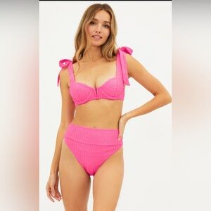 NWT Beach Riot Blair Bikini Set in Strawberry Moon